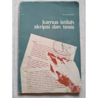 Image of Kamus Istilah Skripsi dan Tesis
